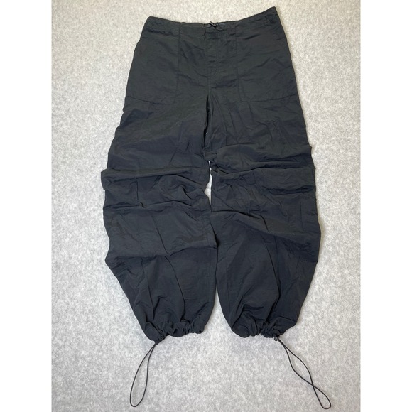 Aeropostale Pants - Y2K Aeropostale Black Parachute Pants Bungee Hem Utility Cargo Baggy Joggers XS